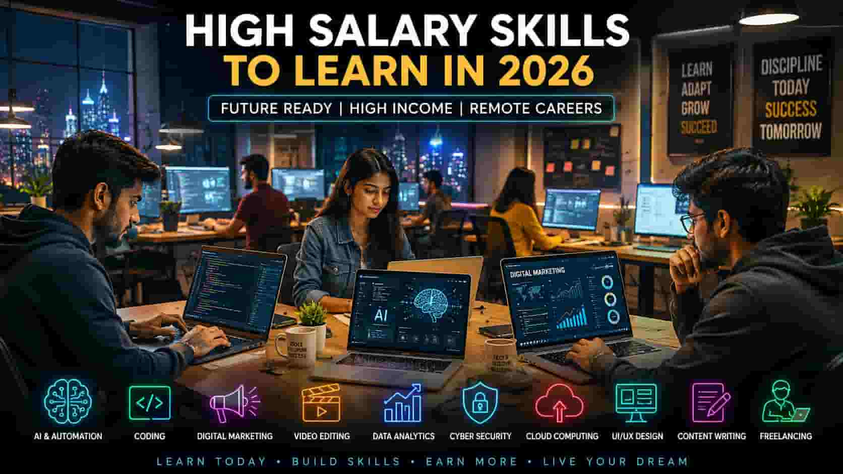 High Salary Skills to Learn in 2026 for High Income Careers