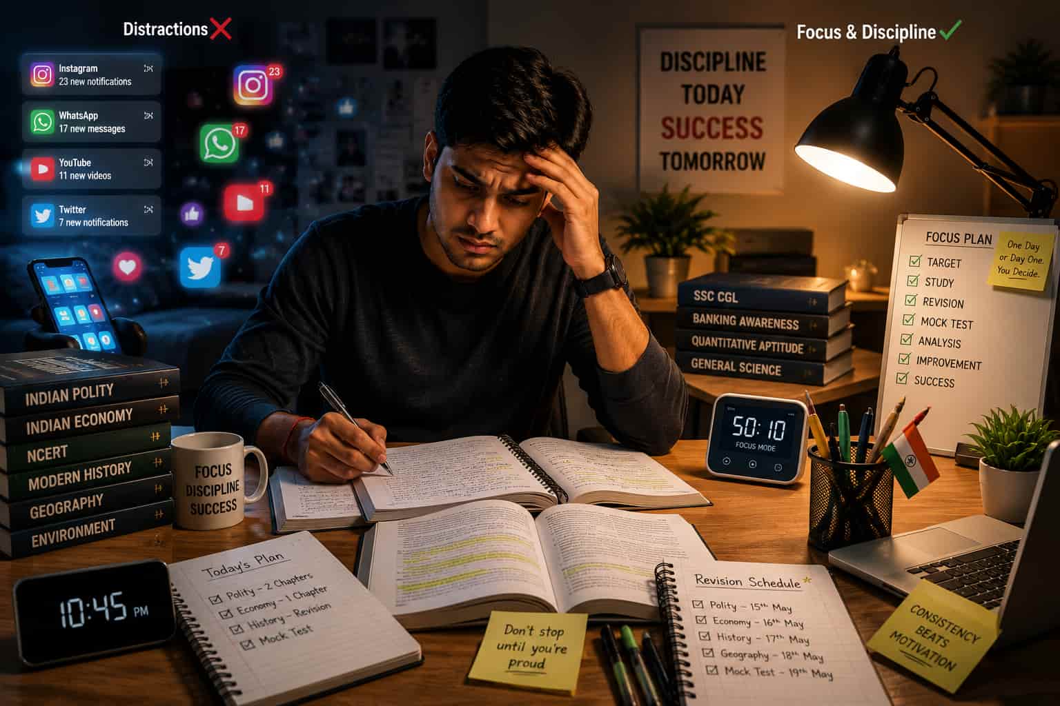 Can’t Focus on Studies? Practical Tips for Government Exam Aspirants