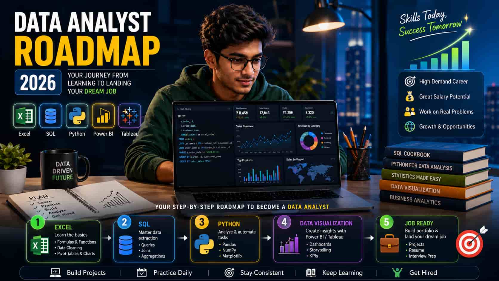 Data Analyst Roadmap: A Complete Beginner’s Guide for 2026