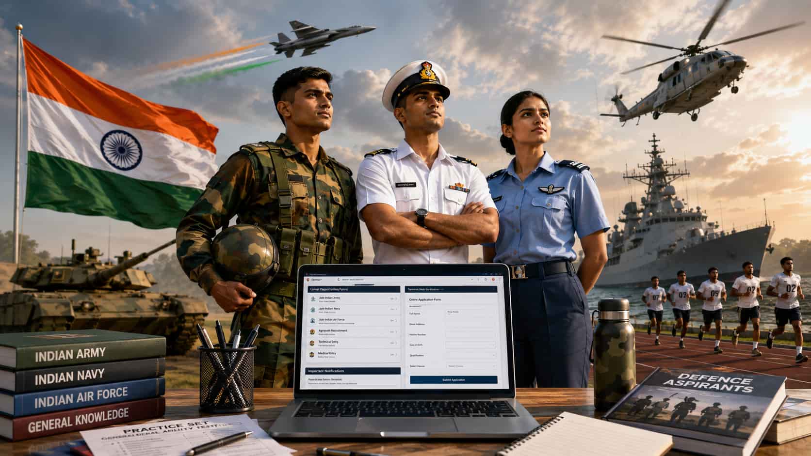 Latest Defence Recruitment 2026: Army, Navy & Air Force Vacancies, Eligibility & Apply Online