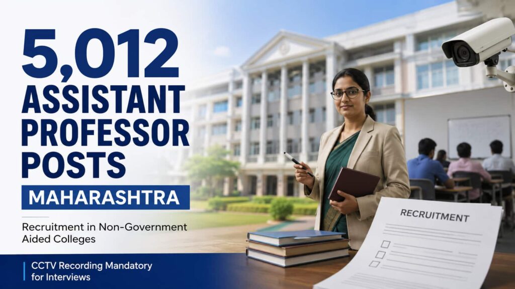 5,012 Assistant Professor Posts in Maharashtra