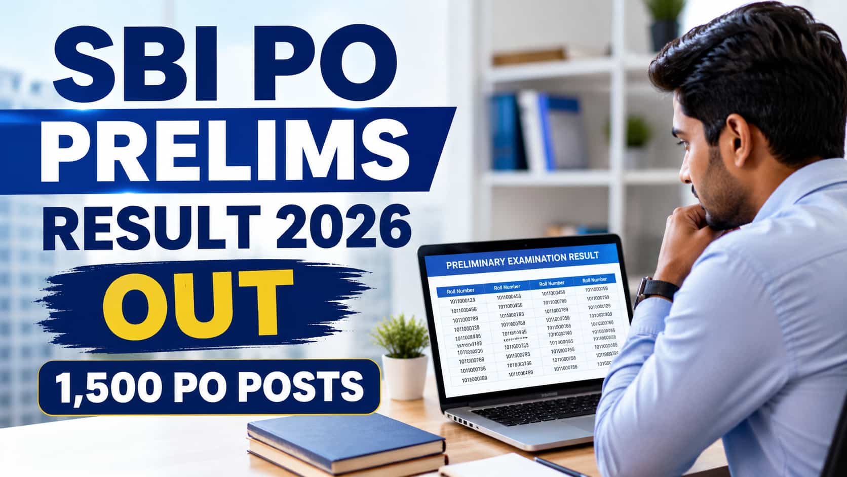 SBI PO Prelims Result 2026 Out for 1,500 Posts; How to Check