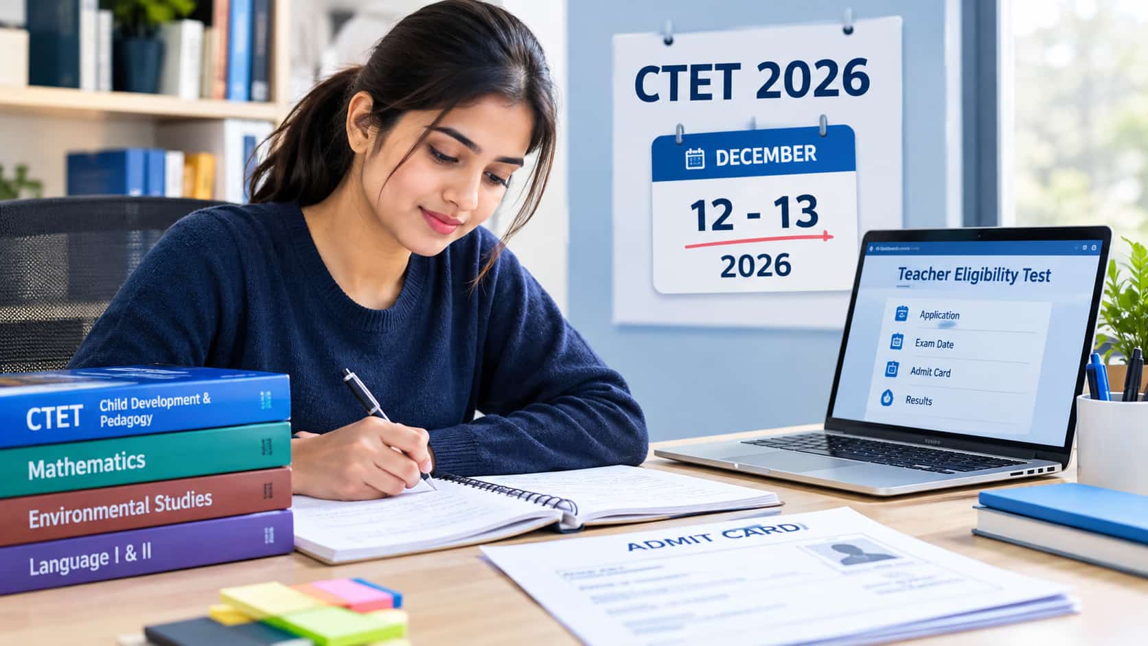 CTET Exam Date 2026 Out at ctet.nic.in; Paper 1, 2 on December 12, 13