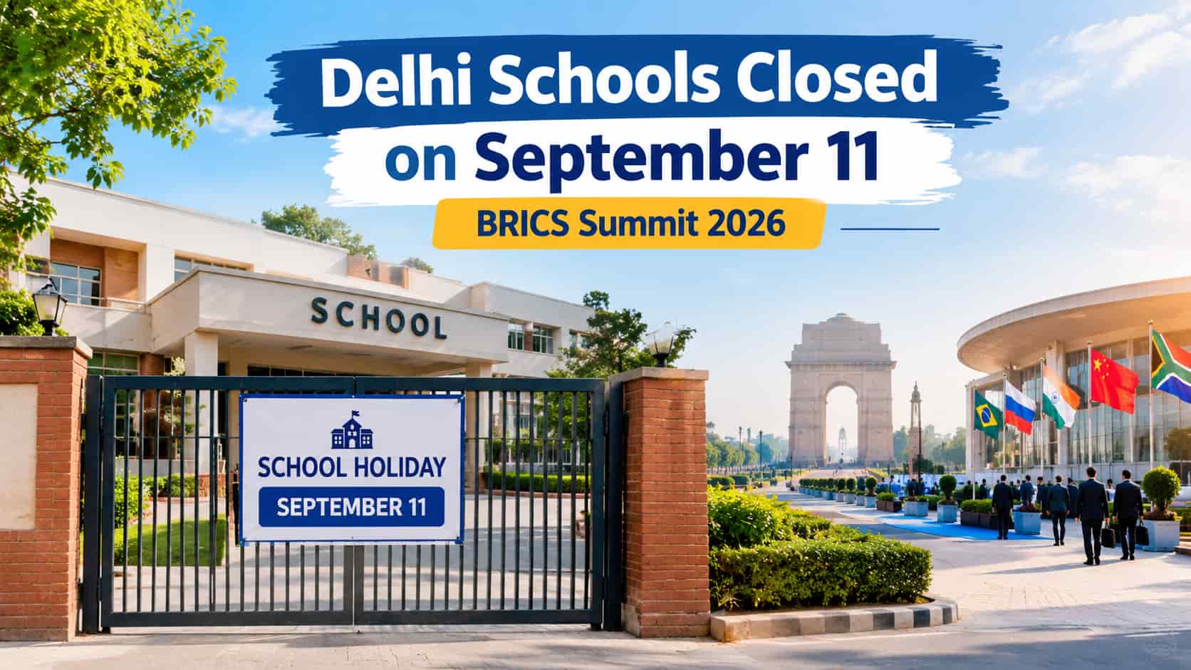 Delhi Schools Closed on September 11 for BRICS Summit 2026