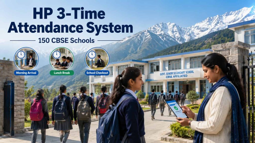 HP 3-Time Attendance System in 150 CBSE schools