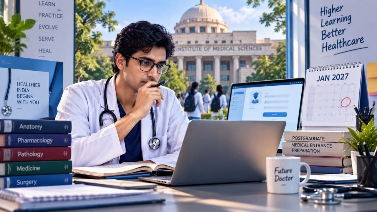 INI CET January 2027 Registration Begins for MD, MS, MCh Admissions, Apply by October 13