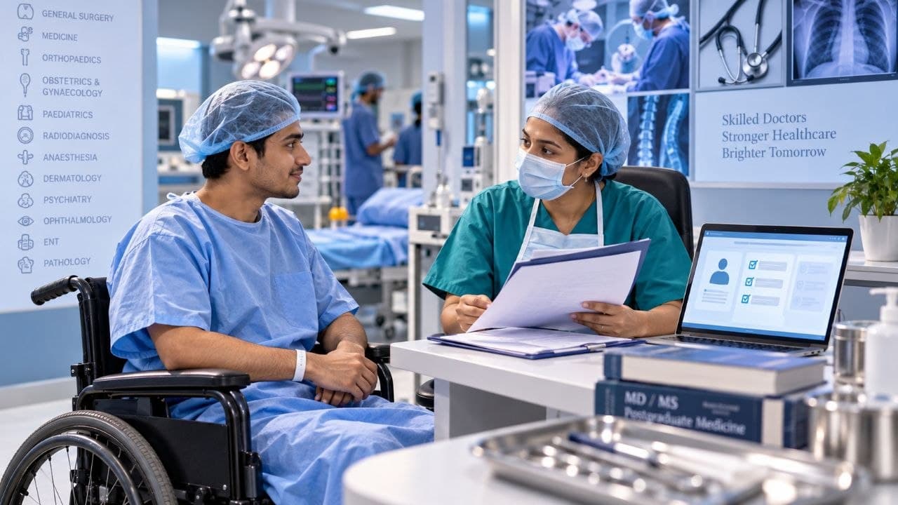 NEET PG PwBD Guidelines 2026: NMC Issues Branch-Specific Rules for MD/MS Admission